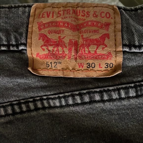 Levi’s 512 - Black Denim, Size 30W 30L - Picture 3 of 9